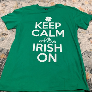 NWOT‎ St. Patricks Day - Keep Calm and Get Your Irish On Tee Shirt Size Large